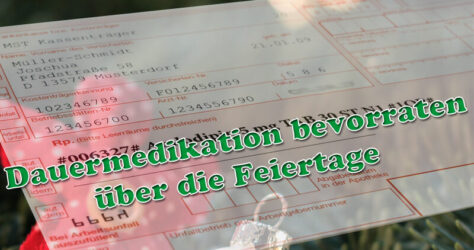 Medikamente sinnvolle Vorrat Menge