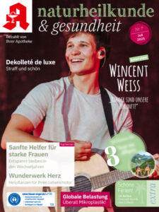 Bild vom Cover des "Naturheilkunde & Gesundheit" Heftes 7/25, aus dem der Text zu diesem Artikel stammt. Der Verlag hat uns die Nutzung freundlicherweise genehmigt.