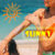 Ein Arm wird mit Sonnencreme eingerieben, groß der Text SUNNY und links oben eine stilisierte Sonne